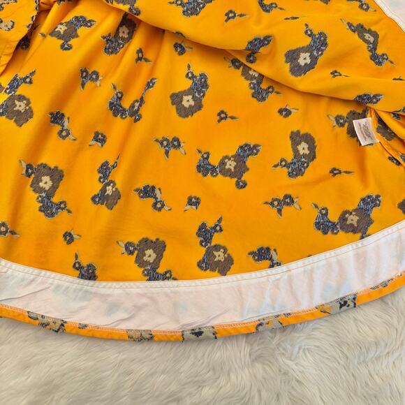 Tanya Taylor Lyla Floral Smocked Midi Skirt Medium - Picture 6 of 13